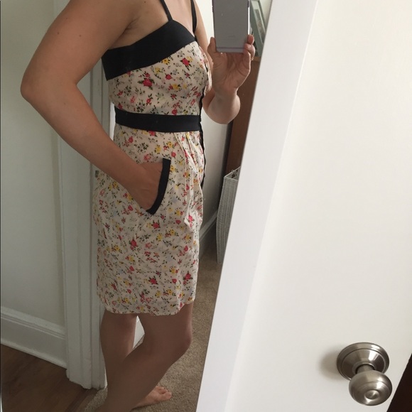 BCBGeneration - Floral print sundress w/black trim - Picture 6 of 6